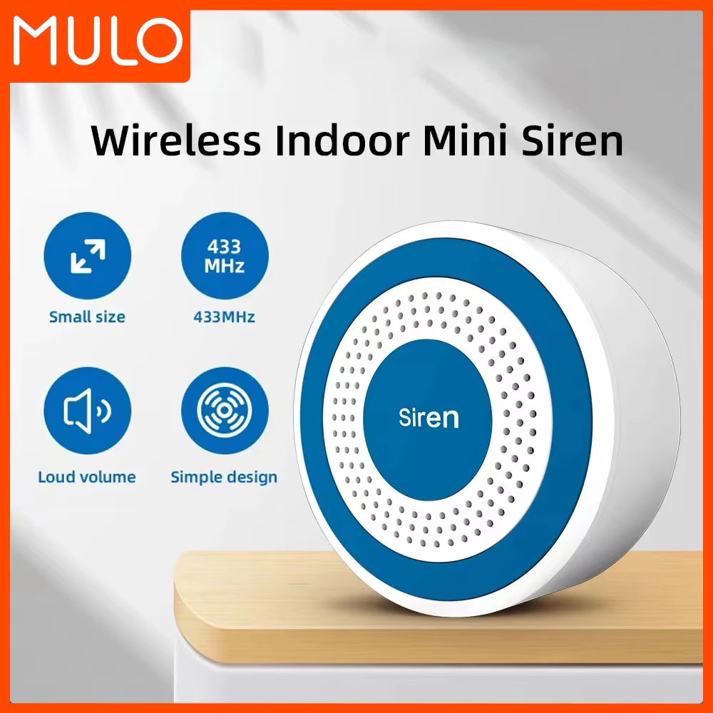 Sim Gsm Alarm - MULO sirene Alarm Mini nirkabel 433MHz,