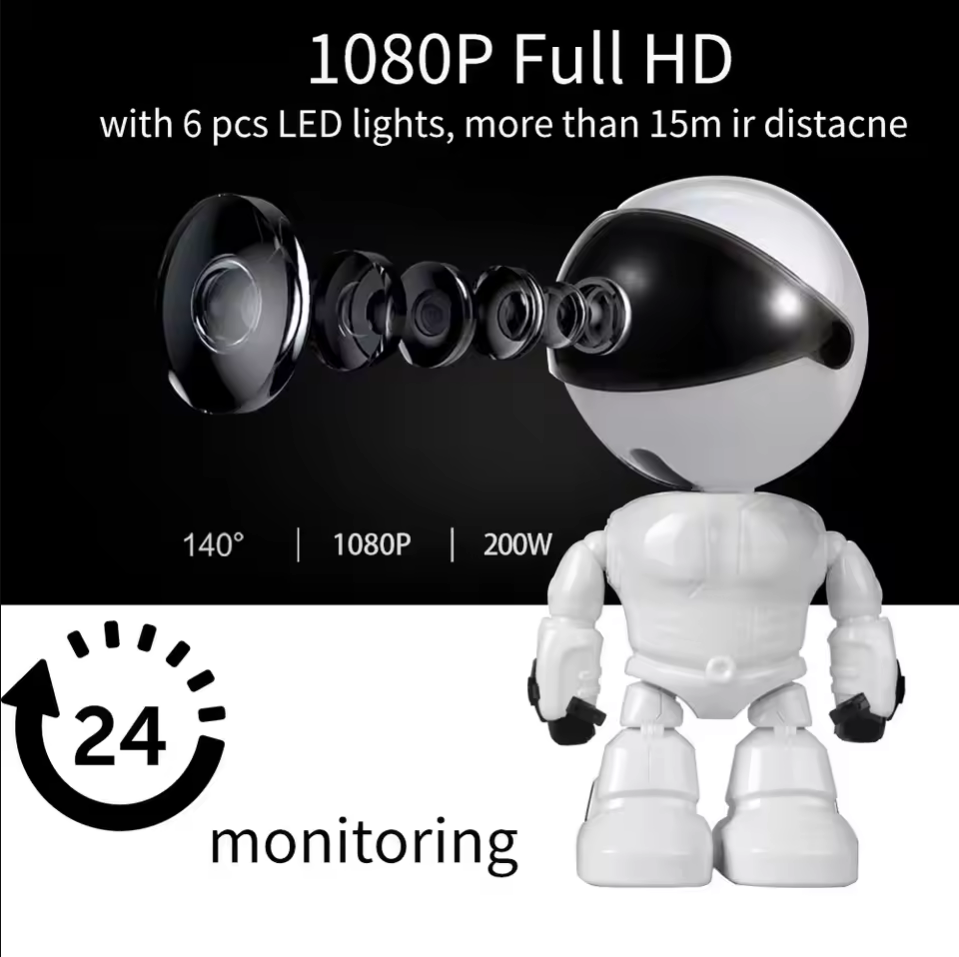 Home Security Robots - Kamera IP WiFi Robot Pintar 1080P