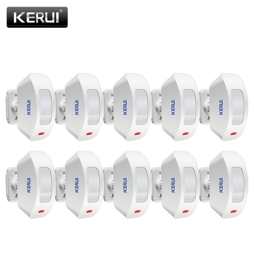 Sim Gsm Alarm - KERUI Detektor Inframerah Tirai Nirkabel Sensor