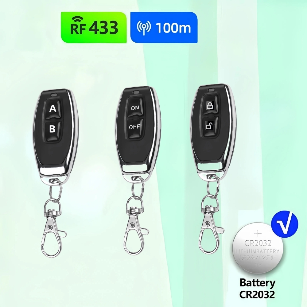 Home Security Front Door Camera - 433MHz Remote Control Pembelajaran RF Remote