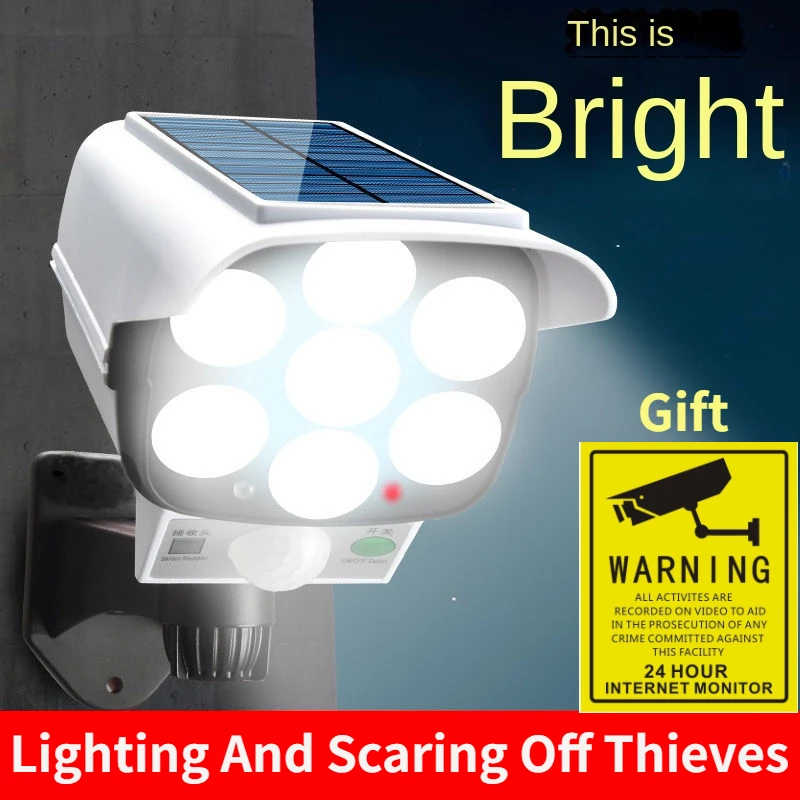 Home Security Items - Lampu LED 77 nirkabel luar ruangan,