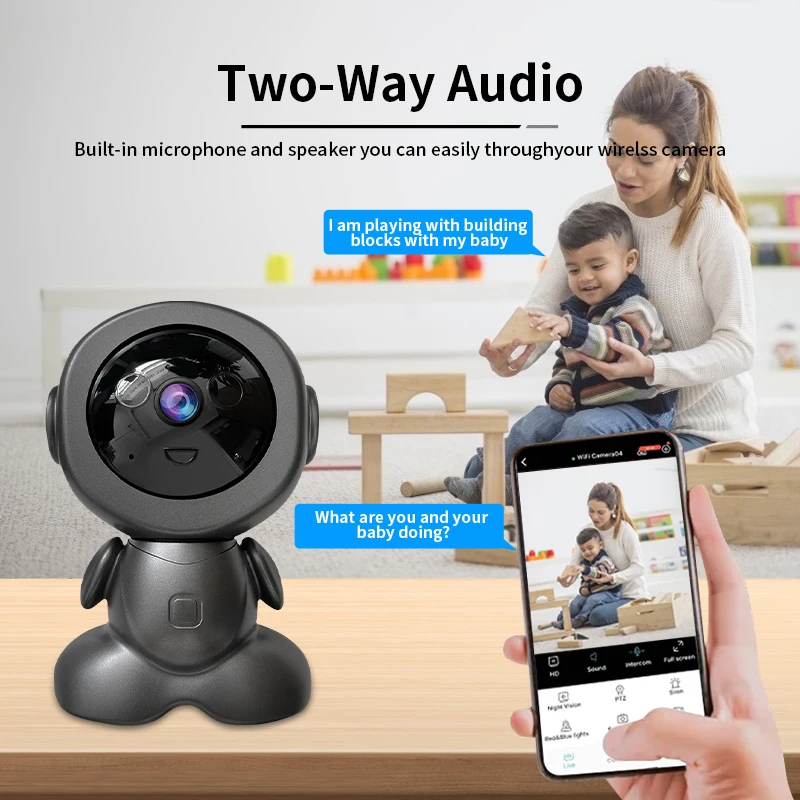 Kamera Robot Pengawas Wifi 8MP - Home Security Robots ulasan dan harga