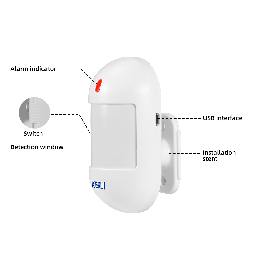 KERUI Sensor gerak PIR nirkabe - Sim Gsm Alarm ulasan dan harga