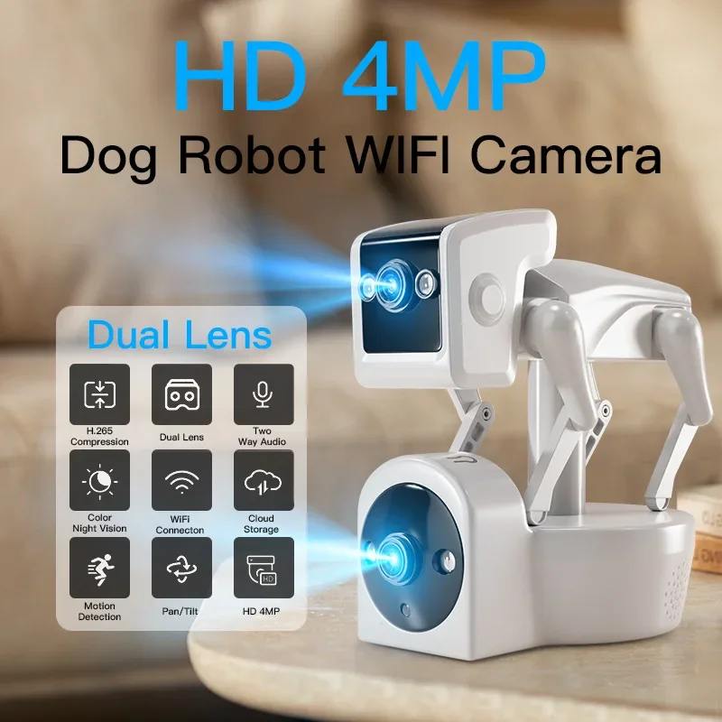 Kamera IP 2MP, tanpa kabel kea - Home Security Robots ulasan dan harga