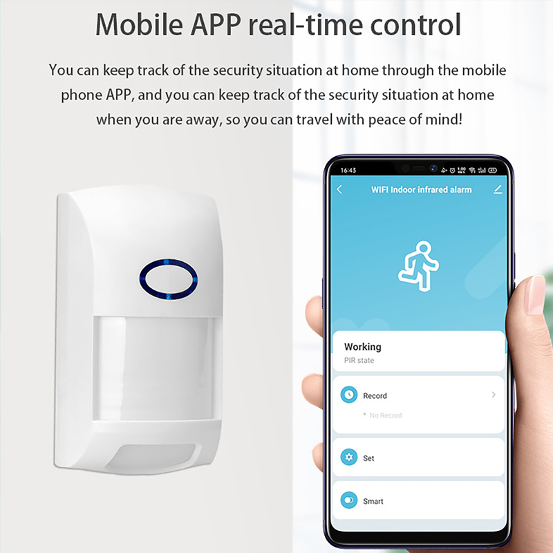 Sensor Gerak PIR Tuya Pintar W - Sim Gsm Alarm ulasan dan harga