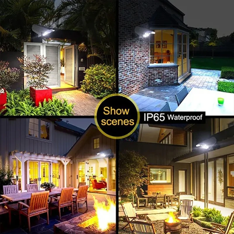 1-2 Pak 77LED Lampu LED Sensor - Home Security Flood Lights ulasan dan harga