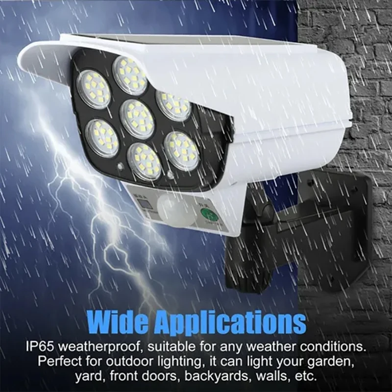 1-2 Pak 77LED Lampu LED Sensor - Home Security Flood Lights ulasan dan harga